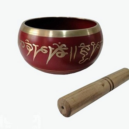کاسه تبتی قرمز سایز ۹